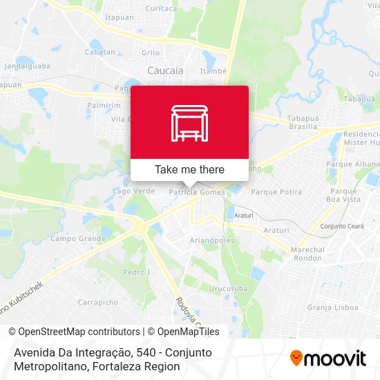Avenida Da Integração, 540 - Conjunto Metropolitano map