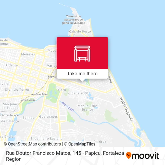 Rua Doutor Francisco Matos, 145 - Papicu map