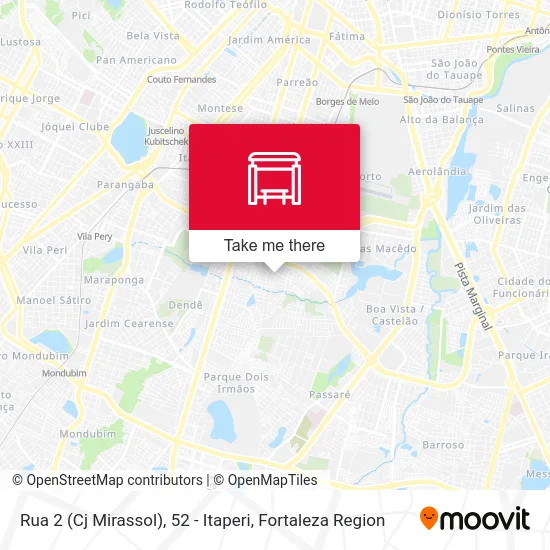 Rua 2 (Cj Mirassol), 52 - Itaperi map