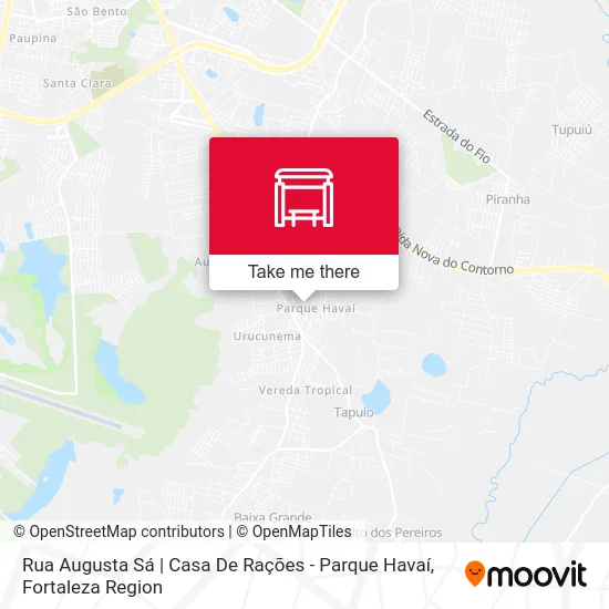 Rua Augusta Sá | Casa De Rações - Parque Havaí map