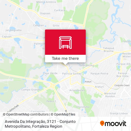 Avenida Da Integração, 3121 - Conjunto Metropolitano map
