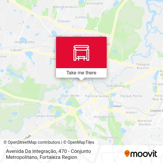 Avenida Da Integração, 470 - Conjunto Metropolitano map