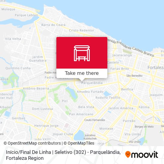 Início / Final De Linha | Seletivo (302) - Parquelândia map