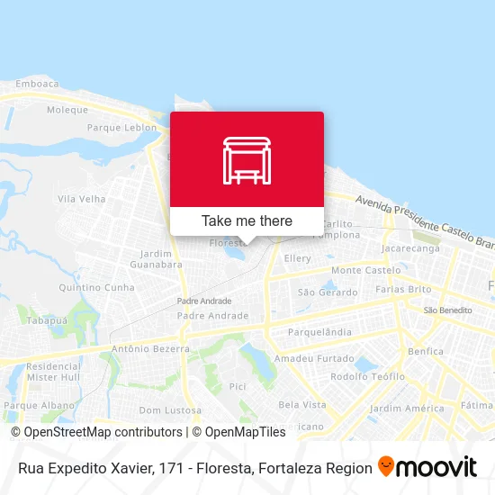 Rua Expedito Xavier, 171 - Floresta map