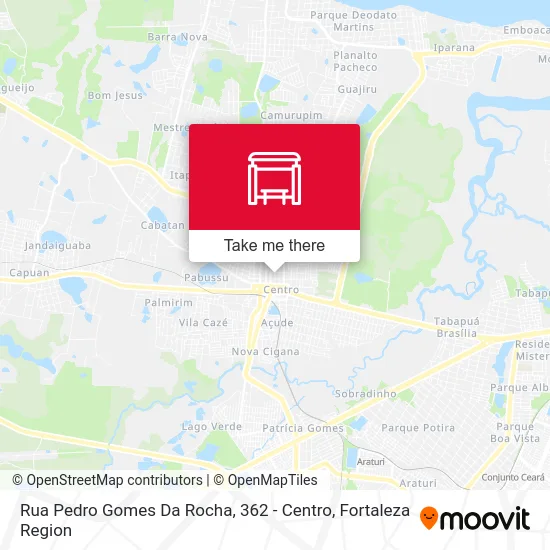 Rua Pedro Gomes Da Rocha, 362 - Centro map