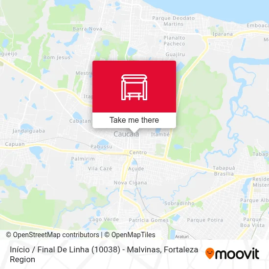 Início / Final De Linha (10038) - Malvinas map