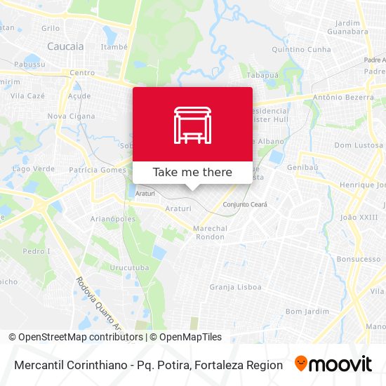 Mercantil Corinthiano - Pq. Potira map