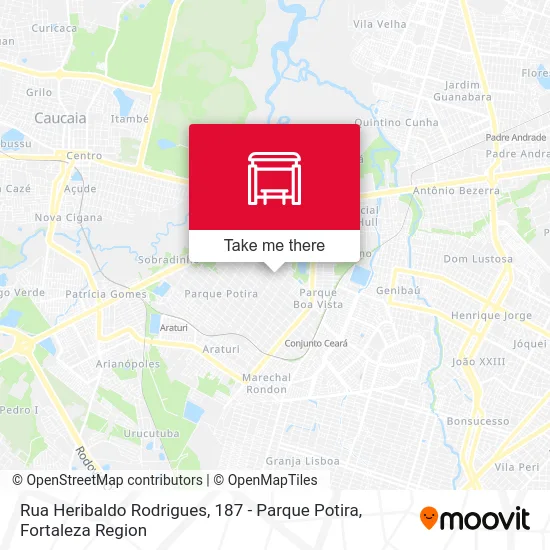 Rua Heribaldo Rodrigues, 187 - Parque Potira map