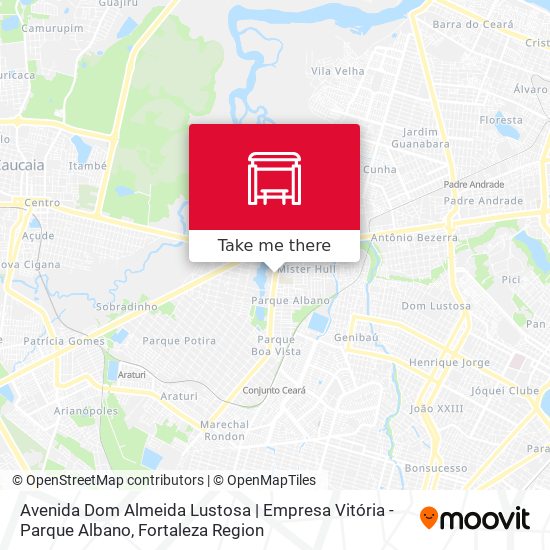 Avenida Dom Almeida Lustosa | Empresa Vitória - Parque Albano map