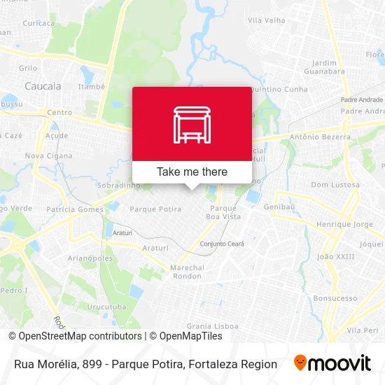 Rua Morélia, 899 - Parque Potira map