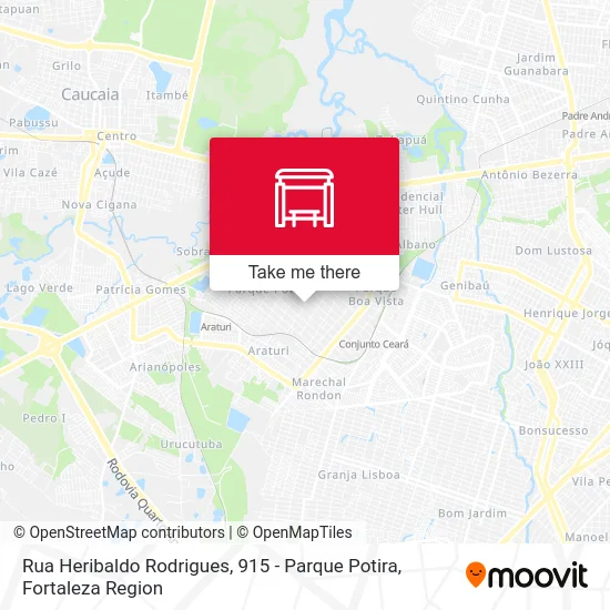 Rua Heribaldo Rodrigues, 915  - Parque Potira map