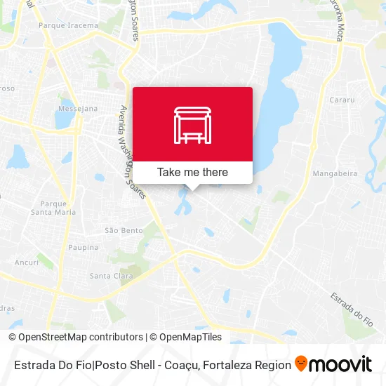 Estrada Do Fio|Posto Shell - Coaçu map