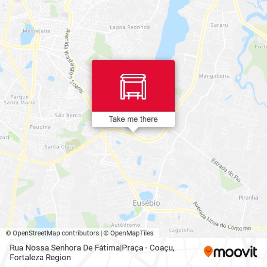 Rua Nossa Senhora De Fátima|Praça - Coaçu map