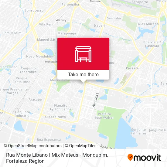 Rua Monte Líbano | Mix Mateus - Mondubim map