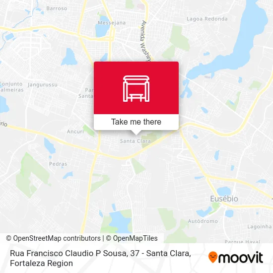 Rua Francisco Claudio P Sousa, 37 - Santa Clara map