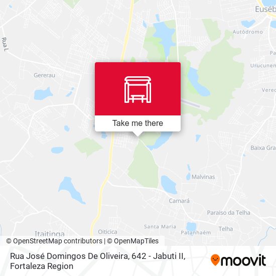 Rua José Domingos De Oliveira, 642 - Jabuti II map