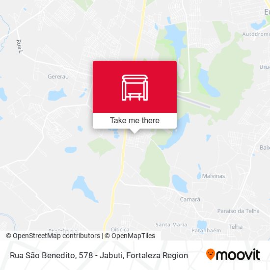 Rua São Benedito, 578 - Jabuti map