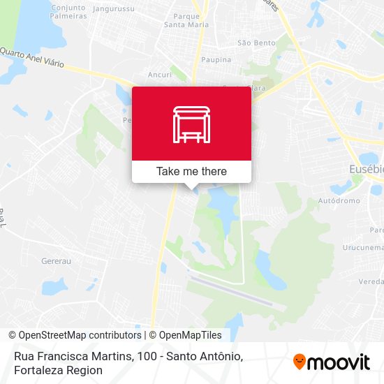 Rua Francisca Martins, 100 - Santo Antônio map