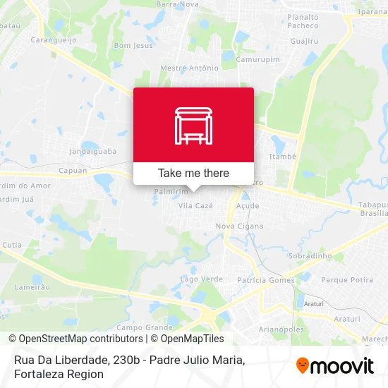 Rua Da Liberdade, 230b - Padre Julio Maria map