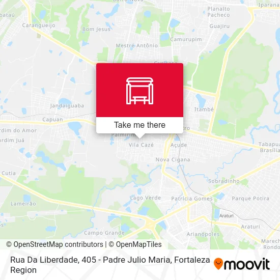 Rua Da Liberdade, 405 - Padre Julio Maria map
