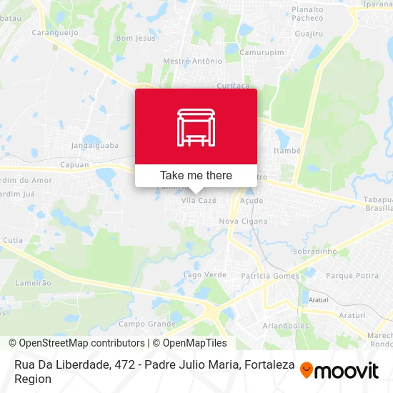 Rua Da Liberdade, 472 - Padre Julio Maria map