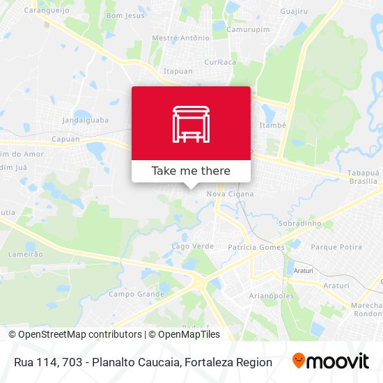 Rua 114, 703 - Planalto Caucaia map