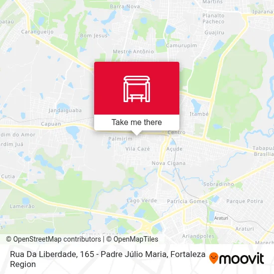 Rua Da Liberdade, 165 - Padre Júlio Maria map