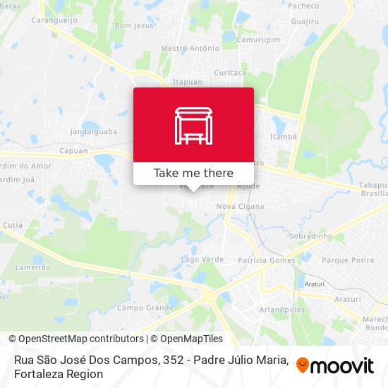 Rua São José Dos Campos, 352 - Padre Júlio Maria map