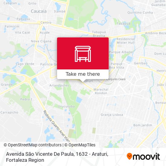 Avenida São Vicente De Paula, 1632 - Araturi map