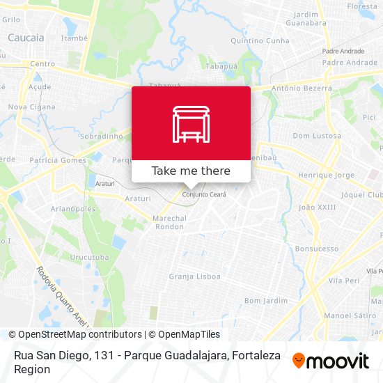 Rua San Diego, 131 - Parque Guadalajara map