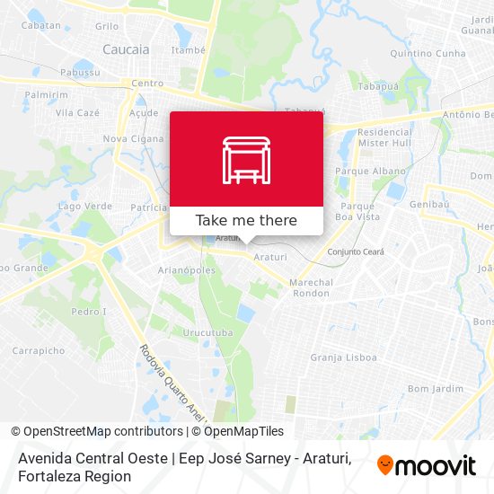 Avenida Central Oeste | Eep José Sarney - Araturi map
