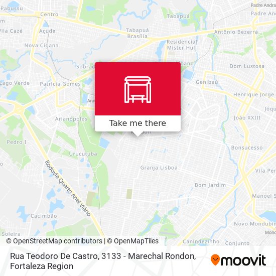 Rua Teodoro De Castro, 3133 - Marechal Rondon map