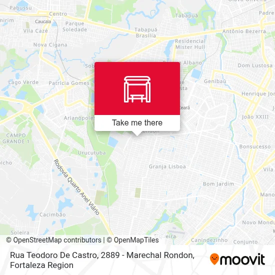 Rua Teodoro De Castro, 2889 - Marechal Rondon map
