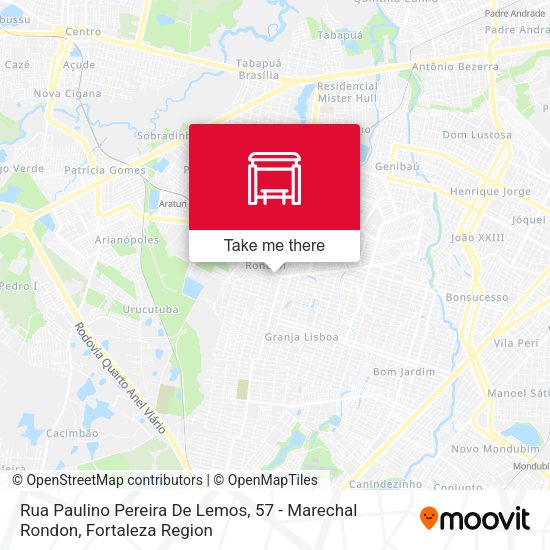 Rua Paulino Pereira De Lemos, 57 - Marechal Rondon map