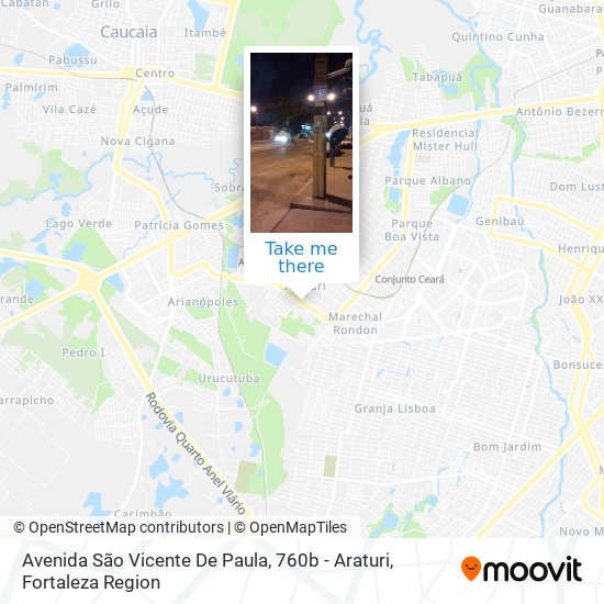 Avenida São Vicente De Paula, 760b - Araturi map