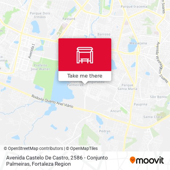 Avenida Castelo De Castro, 2586 - Conjunto Palmeiras map