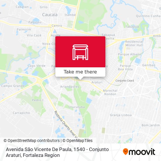 Avenida São Vicente De Paula, 1540 - Conjunto Araturí map