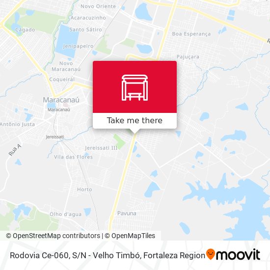 Rodovia Ce-060, S / N - Velho Timbó map