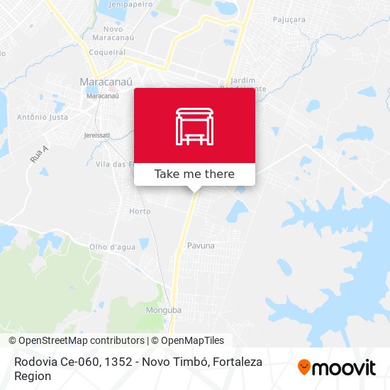 Rodovia Ce-060, 1352 - Novo Timbó map