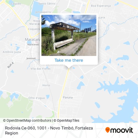Rodovia Ce-060, 1001 - Novo Timbó map