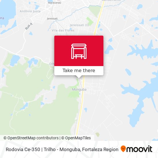 Rodovia Ce-350 | Trilho - Monguba map