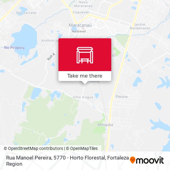 Rua Manoel Pereira, 5770 - Horto Florestal map