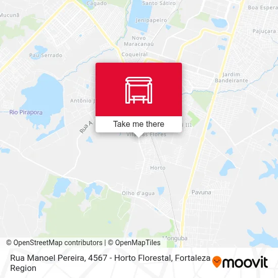 Rua Manoel Pereira, 4567 - Horto Florestal map