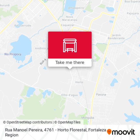 Rua Manoel Pereira, 4761 - Horto Florestal map