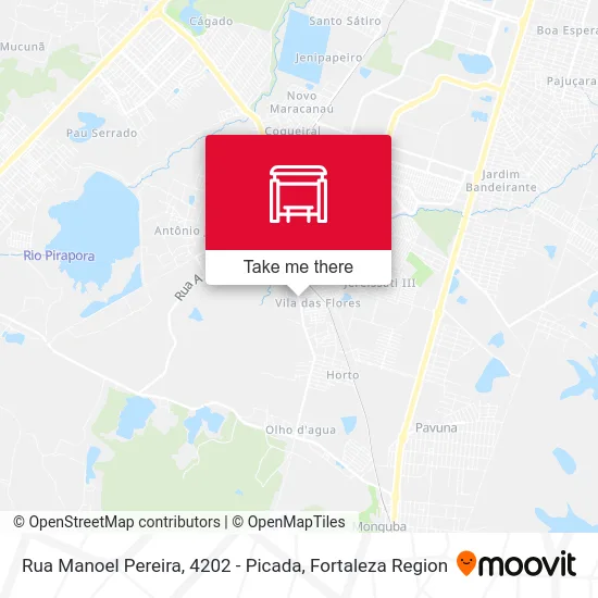 Rua Manoel Pereira, 4202 - Picada map