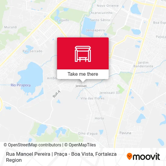Rua Manoel Pereira | Praça - Boa Vista map