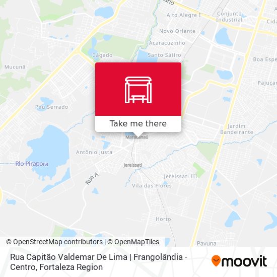 Rua Capitão Valdemar De Lima | Frangolândia - Centro map