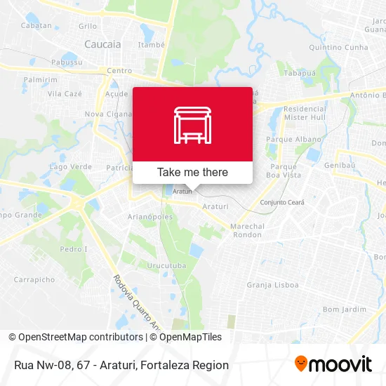 Rua Nw-08, 67 - Araturi map