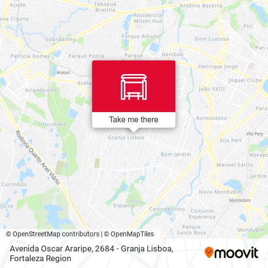 Avenida Oscar Araripe, 2684 - Granja Lisboa map