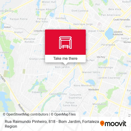 Rua Raimundo Pinheiro, 818 - Bom Jardim map